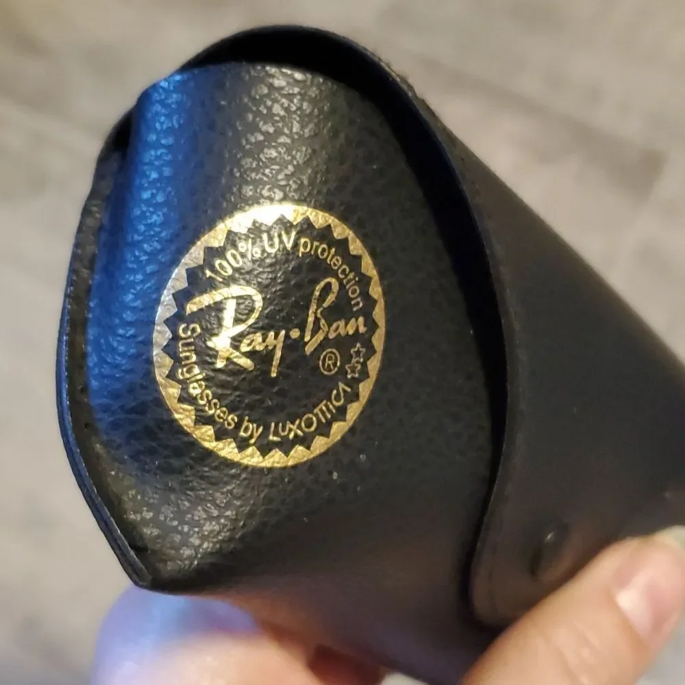 guc Black Ray Ban Sunglasses Case
